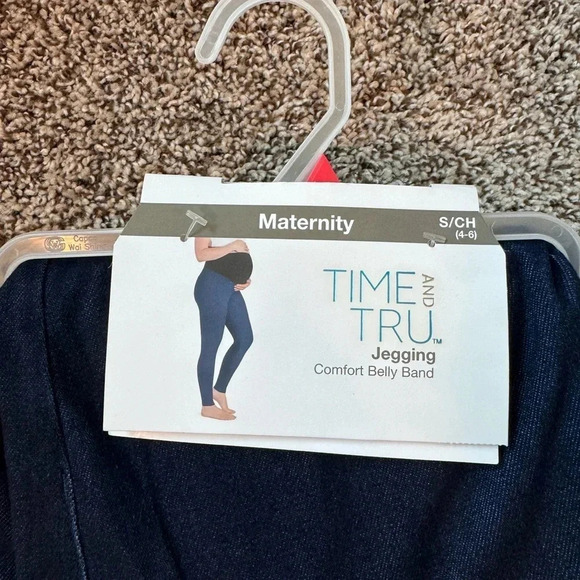 Time and True Maternity Jeggings - dark denim, size small - Picture 1 of 3